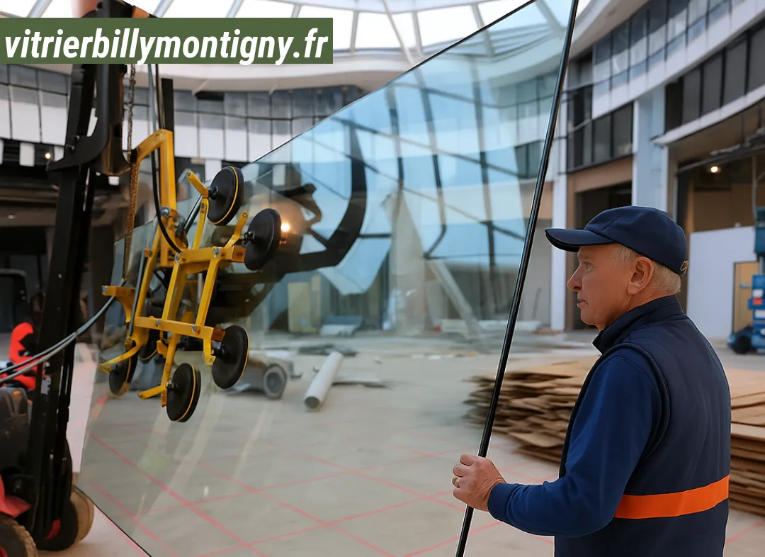Remplacement de vitrine magasin Billy-Montigny